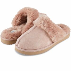 Dream Toes Women's Vegan Leather EVA Scuff Slipper size 8 pink